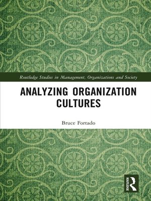 cover image of Analyzing Organization Cultures